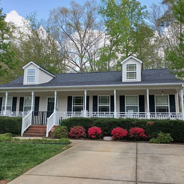 Finished roof replacement — new architectural shingles